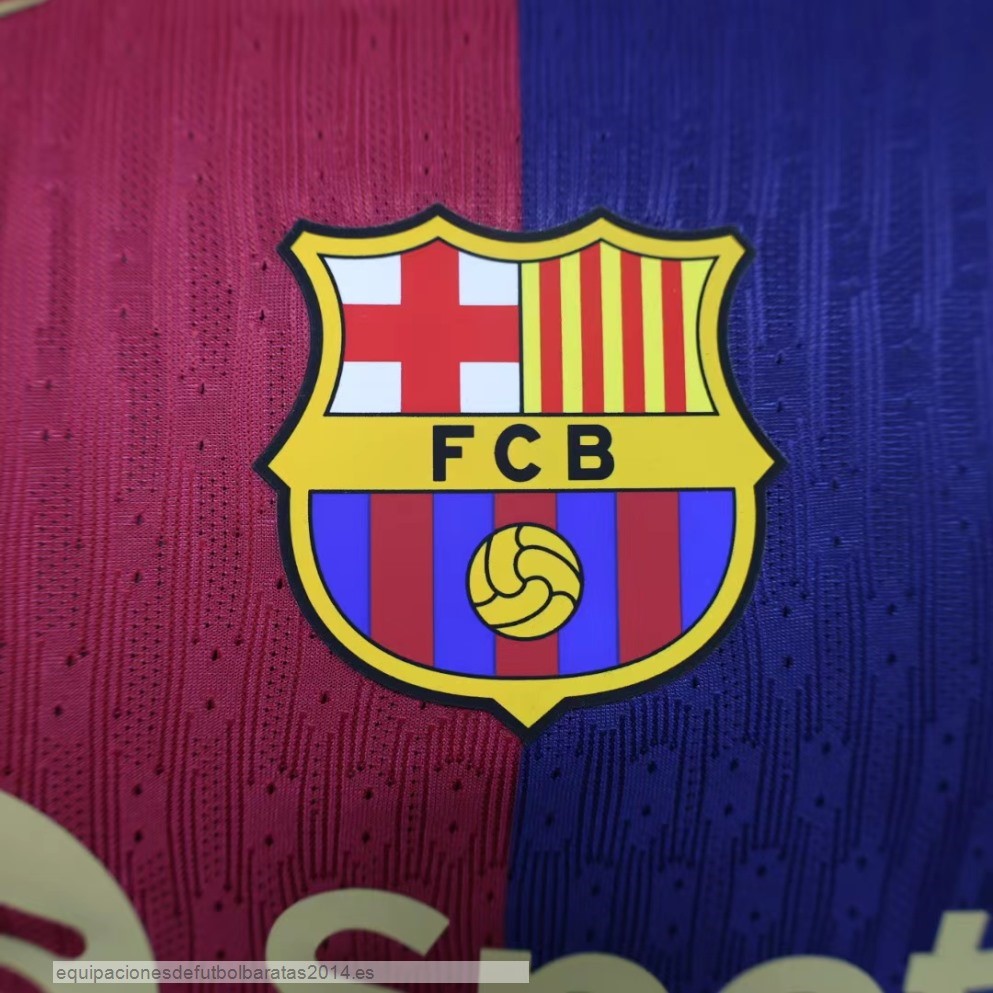 Nuevo 1ª Jugadores Camiseta Barcelona 24/25 Azul Rojo Baratas